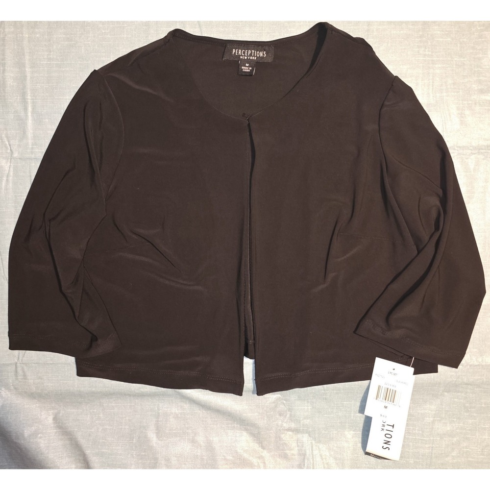 Perceptions New York Open Front Cardigan‎ Womens Size M NWT